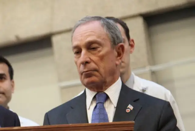 Bloomberg at a press conference yesterday discussing the OWS protests